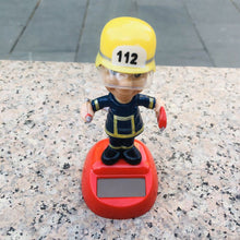 Load image into Gallery viewer, Car Decoration Solar Energy Decoration Fireman Soldier Shaking Doll Christmas Children's Gifts Shaking Head Figurine Desktop Decoration
