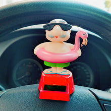 Load image into Gallery viewer, Solar Powered Automatic Swinging Master Roshi Dancing Animated Doll Toy Car Interior Decorations Styling Home Decoration
