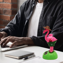 Load image into Gallery viewer, Car Decoration Solar Energy Accessories Bobblehead Doll Funny Flamingo Shape Accessories Gift Creative Interior Automotive
