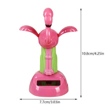Load image into Gallery viewer, Car Decoration Solar Energy Accessories Bobblehead Doll Funny Flamingo Shape Accessories Gift Creative Interior Automotive
