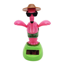 Load image into Gallery viewer, Car Decoration Solar Energy Accessories Bobblehead Doll Funny Flamingo Shape Accessories Gift Creative Interior Automotive
