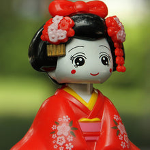 Load image into Gallery viewer, Japanese-Style Yuji Solar-Powered Bobble Doll Kimono Girl Shaking Head Nod Head Doll Car Decoration Gift Creative Interior Automotive
