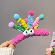 Load image into Gallery viewer, Cute Plush Twisting Stick Hair Claw Women Hair Clip Big Eyes Cute Sweet Barrette Girls Headwear Children Hair Accessories
