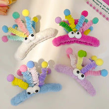 Load image into Gallery viewer, Cute Plush Twisting Stick Hair Claw Women Hair Clip Big Eyes Cute Sweet Barrette Girls Headwear Children Hair Accessories
