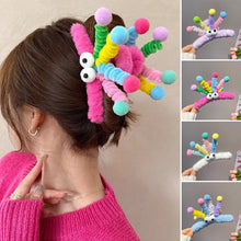 Load image into Gallery viewer, Cute Plush Twisting Stick Hair Claw Women Hair Clip Big Eyes Cute Sweet Barrette Girls Headwear Children Hair Accessories
