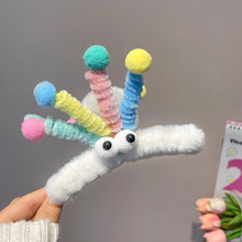 Load image into Gallery viewer, Cute Plush Twisting Stick Hair Claw Women Hair Clip Big Eyes Cute Sweet Barrette Girls Headwear Children Hair Accessories
