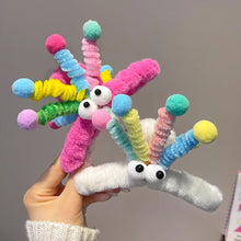 Load image into Gallery viewer, Cute Plush Twisting Stick Hair Claw Women Hair Clip Big Eyes Cute Sweet Barrette Girls Headwear Children Hair Accessories
