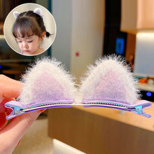 Load image into Gallery viewer, 2PCS Hair Clip Cat Ear Children Headwear Lovely Hairpins Kids Hair Accessories Sweet Barrettes Girls
