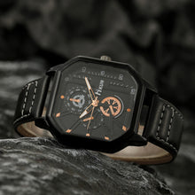 Load image into Gallery viewer, 1Pc Fashion Square Dial Leather Mens Watches Luxury Sport Watch Man Quartz WristWatches
