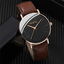 Load image into Gallery viewer, Men Fashion Simple Watch Male Commerce Watch Leather Sports Wristwatches Men's Watch Quartz Simple Casual Watch
