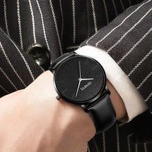 Load image into Gallery viewer, Men Fashion Simple Watch Male Commerce Watch Leather Sports Wristwatches Men's Watch Quartz Simple Casual Watch
