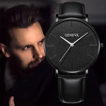 Load image into Gallery viewer, Men Fashion Simple Watch Male Commerce Watch Leather Sports Wristwatches Men's Watch Quartz Simple Casual Watch
