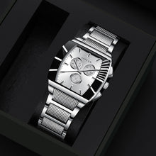 Load image into Gallery viewer, 3Pcs/Set Men's Watches Luxury Stainless Steel Quartz Watch Man Calendar Sports Wristwatch Clock
