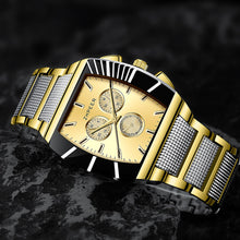 Load image into Gallery viewer, 3Pcs/Set Men's Watches Luxury Stainless Steel Quartz Watch Man Calendar Sports Wristwatch Clock
