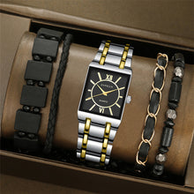 Load image into Gallery viewer, 5Pcs/Set Men's Watches Luxury Stainless Steel Quartz Watch Man Calendar Sports Wristwatch Clock

