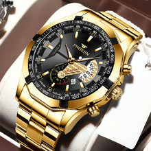 Load image into Gallery viewer, Mens Quartz Watches Brand Luxury Casual Fashion Men's Watch For Gifts Breathable Stainless Steel Waterproof Wristwatch
