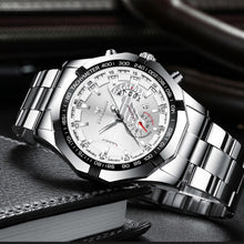 Load image into Gallery viewer, Mens Quartz Watches Brand Luxury Casual Fashion Men's Watch For Gifts Breathable Stainless Steel Waterproof Wristwatch
