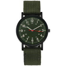Load image into Gallery viewer, 1Pc Men Military Quartz Watch Nylon Army Watches Canvas Strap Casual Sports Wristwatch
