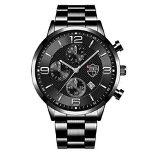 Load image into Gallery viewer, 1Pc Fashion Men Stainless Steel Quartz Sports Watch Luxury Male Business Wristwatch Luminescence Clock
