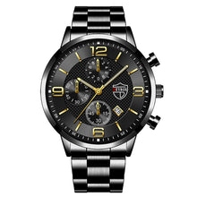 Load image into Gallery viewer, 1Pc Fashion Men Stainless Steel Quartz Sports Watch Luxury Male Business Wristwatch Luminescence Clock
