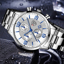 Load image into Gallery viewer, 1Pc Fashion Men Stainless Steel Quartz Sports Watch Luxury Male Business Wristwatch Luminescence Clock
