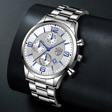 Load image into Gallery viewer, 1Pc Fashion Men Stainless Steel Quartz Sports Watch Luxury Male Business Wristwatch Luminescence Clock
