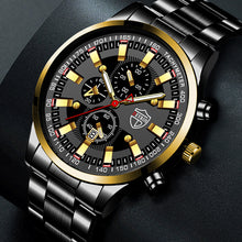 Load image into Gallery viewer, 1Pc Fashion Men Stainless Steel Quartz Sports Watch Luxury Male Business Wristwatch Luminescence Clock
