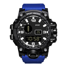 Load image into Gallery viewer, 1Pc Luminous Men Sport Watch Silicone Strap Wrist Watch LED Calendar Waterproof Digital Watch
