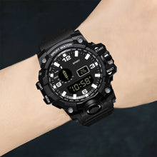 Load image into Gallery viewer, 1Pc Luminous Men Sport Watch Silicone Strap Wrist Watch LED Calendar Waterproof Digital Watch
