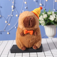 Load image into Gallery viewer, Happy Birthday Capybara Plush Toy Fluffty Kawaii Plushie Doll Simulation Capibara Cute Stuffed Animals Soft Plush Birthday Gift Kid Toys
