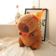 Load image into Gallery viewer, Happy Birthday Capybara Plush Toy Fluffty Kawaii Plushie Doll Simulation Capibara Cute Stuffed Animals Soft Plush Birthday Gift Kid Toys
