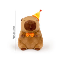 Load image into Gallery viewer, Happy Birthday Capybara Plush Toy Fluffty Kawaii Plushie Doll Simulation Capibara Cute Stuffed Animals Soft Plush Birthday Gift Kid Toys
