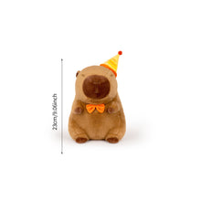 Load image into Gallery viewer, Happy Birthday Capybara Plush Toy Fluffty Kawaii Plushie Doll Simulation Capibara Cute Stuffed Animals Soft Plush Birthday Gift Kid Toys

