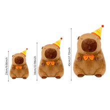 Load image into Gallery viewer, Happy Birthday Capybara Plush Toy Fluffty Kawaii Plushie Doll Simulation Capibara Cute Stuffed Animals Soft Plush Birthday Gift Kid Toys
