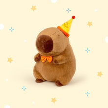 Load image into Gallery viewer, Happy Birthday Capybara Plush Toy Fluffty Kawaii Plushie Doll Simulation Capibara Cute Stuffed Animals Soft Plush Birthday Gift Kid Toys
