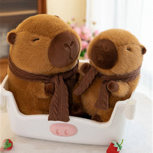 Load image into Gallery viewer, Hamburger Turtle Backpack Capybara Plush Toy Fluffty Kawaii Plushie Simulation Capibara Cute Stuffed Animals Soft Plush Kid Toys Children's Day Gift
