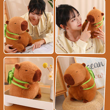 Load image into Gallery viewer, Turtle Backpack Capybara Plush Toy Fluffty Kawaii Plushie Simulation Capibara Cute Stuffed Animals Soft Plush Kid Toys Children's Day Gift
