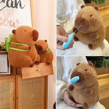 Load image into Gallery viewer, Turtle Backpack Capybara Plush Toy Fluffty Kawaii Plushie Simulation Capibara Cute Stuffed Animals Soft Plush Kid Toys Children's Day Gift
