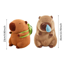 Load image into Gallery viewer, Turtle Backpack Capybara Plush Toy Fluffty Kawaii Plushie Simulation Capibara Cute Stuffed Animals Soft Plush Kid Toys Children's Day Gift
