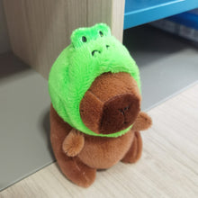 Load image into Gallery viewer, 13-15cm Cute Capybara Plush Keyring Pendant Soft Stuffed Plush Keychain Toy Backpack Pendant Birthday Gifts For Children
