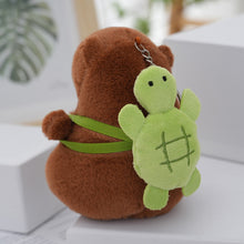 Load image into Gallery viewer, 13-15cm Cute Capybara Plush Keyring Pendant Soft Stuffed Plush Keychain Toy Backpack Pendant Birthday Gifts For Children
