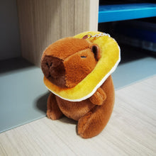 Load image into Gallery viewer, 13-15cm Cute Capybara Plush Keyring Pendant Soft Stuffed Plush Keychain Toy Backpack Pendant Birthday Gifts For Children
