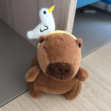 Load image into Gallery viewer, 13-15cm Cute Capybara Plush Keyring Pendant Soft Stuffed Plush Keychain Toy Backpack Pendant Birthday Gifts For Children
