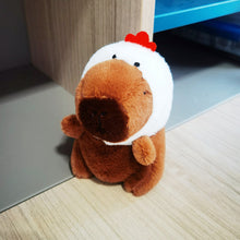 Load image into Gallery viewer, 13-15cm Cute Capybara Plush Keyring Pendant Soft Stuffed Plush Keychain Toy Backpack Pendant Birthday Gifts For Children

