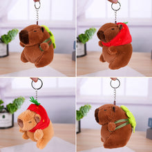 Load image into Gallery viewer, 13-15cm Cute Capybara Plush Keyring Pendant Soft Stuffed Plush Keychain Toy Backpack Pendant Birthday Gifts For Children
