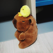 Load image into Gallery viewer, 13-15cm Cute Capybara Plush Keyring Pendant Soft Stuffed Plush Keychain Toy Backpack Pendant Birthday Gifts For Children
