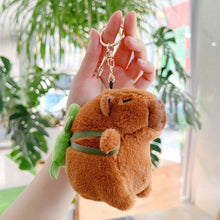 Load image into Gallery viewer, 10cm/11cm Cute Capybara Plush Keyring Pendant Soft Stuffed Plush Keychain Toy Backpack Pendant Birthday Gifts For Children
