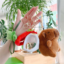 Load image into Gallery viewer, 10cm/11cm Cute Capybara Plush Keyring Pendant Soft Stuffed Plush Keychain Toy Backpack Pendant Birthday Gifts For Children
