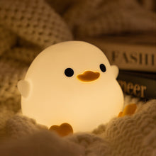 Load image into Gallery viewer, Duck Silicone LED Night Light Pat Sensor Rechargeable Lamp Kids Bedroom Decor Cartoon Animal Night Lamp Christmas Gifts
