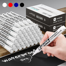 Load image into Gallery viewer, White Black Red Marker Pens 2.0mm Oily Waterproof Paint Pen for Wool Canva Tire Glass Rock Metal DIY Graffiti Sketching Markers Stationery
